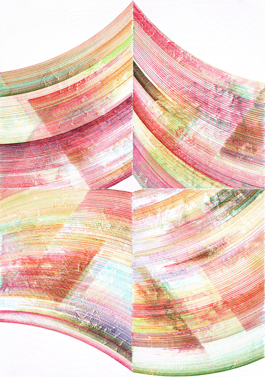 abstract ball-pointpen drawing: untitled 2017